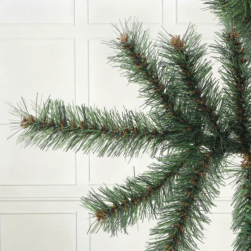 Salcar Künstlicher Weihnachtsbaum Nordmanntanne – Ultra-realistisch, 180 cm / 210 cm mit 1118 / 1512 Spitzen, Dicht & Robus, Für Innen- & Außenbereich
