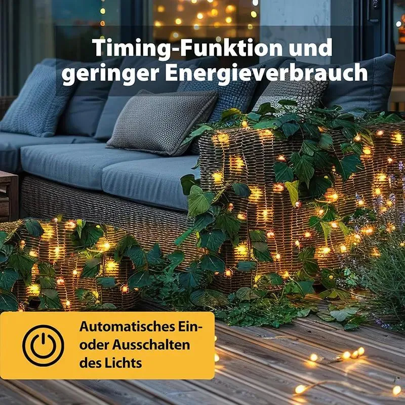 Salcar 100 m LED Micro Lichterkette, 1000 LEDs, 31V GS zertifizierte Stromversorgung