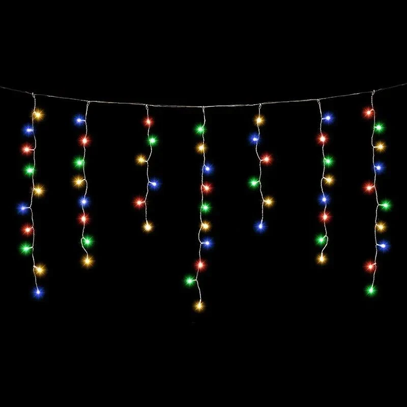 Salcar 2m/5m/10m LED Eisregen Lichterkette, 80/200/400 LEDs, 31V GS-zertifizierte Stromversorgung