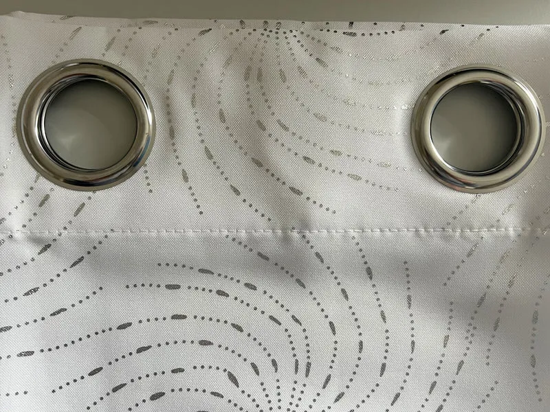 Ösenschal "Bozen" weiß silber BxH 135x235cm