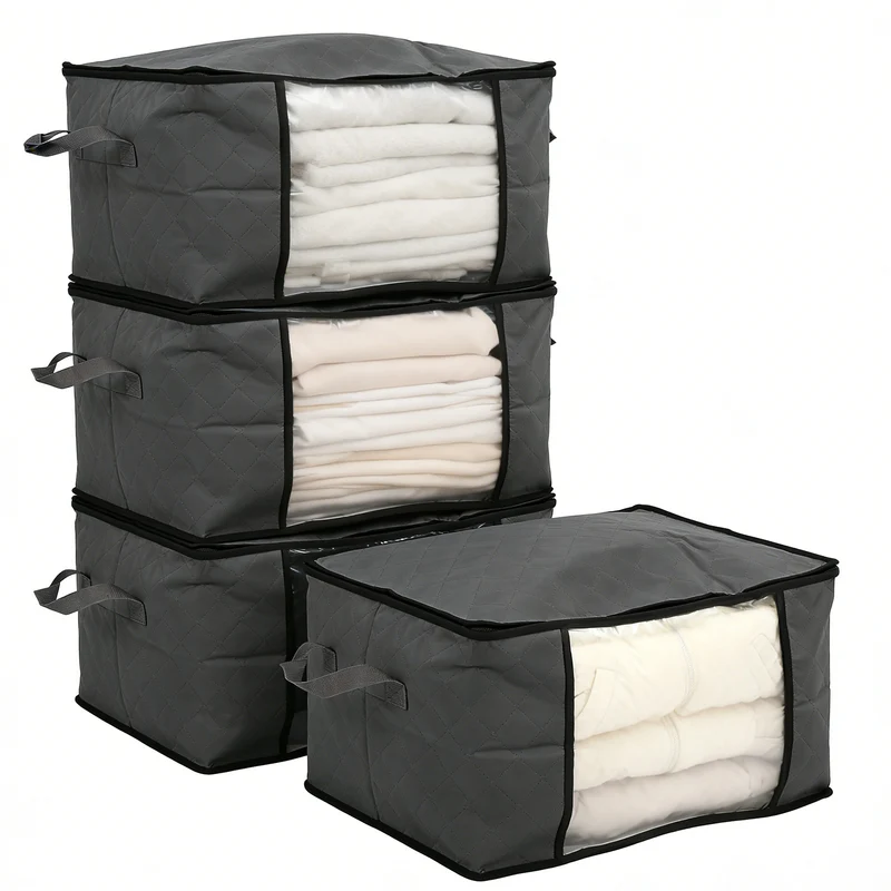 Sekey Unterbett-Aufbewahrungsboxen 60L & 90L Set für Kleidung, Bettwäsche und saisonale Textilien, Staub- und Feuchtigkeitsschutz