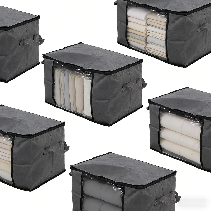 Sekey Unterbett-Aufbewahrungsboxen 60L & 90L Set für Kleidung, Bettwäsche und saisonale Textilien, Staub- und Feuchtigkeitsschutz
