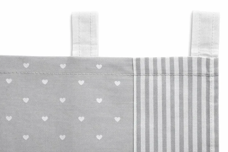 Schlaufen Scheibengardine Füssen Sweet Home grau HxB 50x135cm
