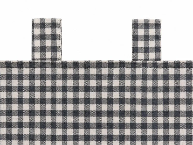 Design Scheibengardine anthrazit grau HxB 45x135cm