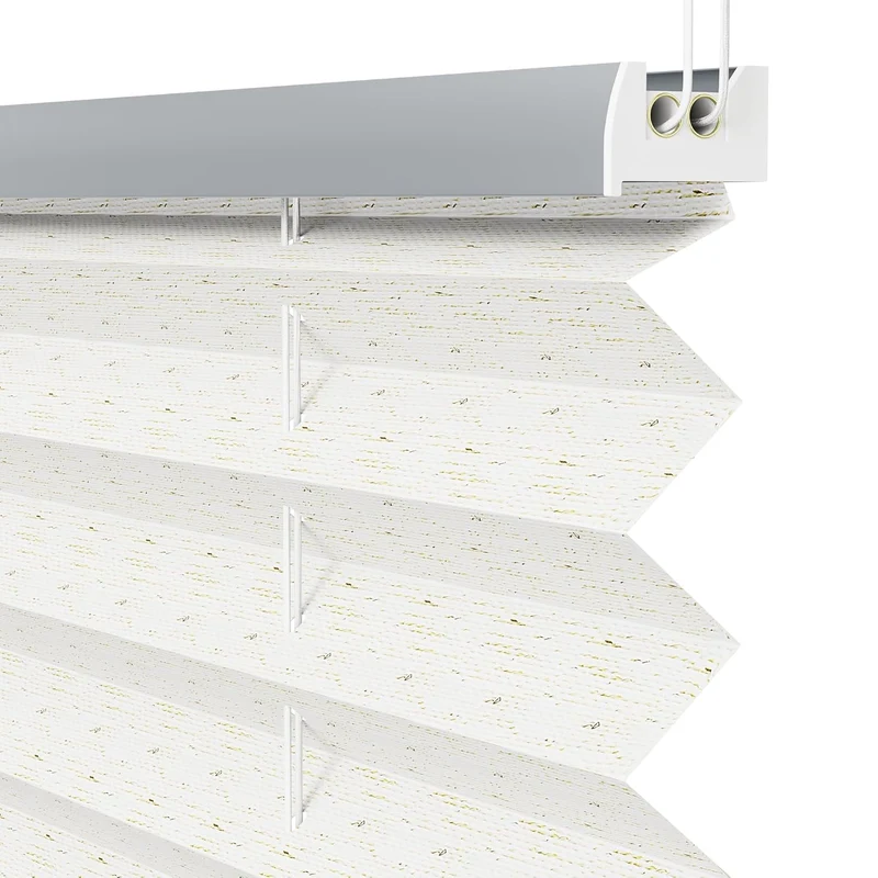 Sekey Plissee ohne Bohren in Beige mit Leinenstruktur Blickdichtes Sonnenschutzrollo, Klemmfix & verspannt