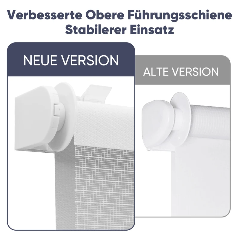 Sekey Doppelrollo Duo Rollo Klemmfix ohne Bohren Zweifarbiges Zebra Rollo mit extra breiten Stoffbahnen, freihängend, stufenlos verstellbar