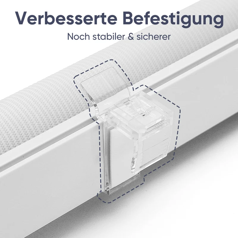 Sekey Doppelrollo Duo Rollo Klemmfix ohne Bohren Zweifarbiges Zebra Rollo mit extra breiten Stoffbahnen, freihängend, stufenlos verstellbar