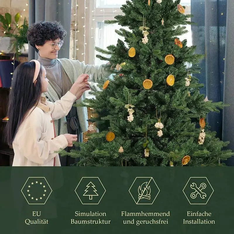 Salcar 180/210cm Künstlicher Weihnachtsbaum, mit 115/143 PE-Zweigen und 850/1332 PVC-Zweigen