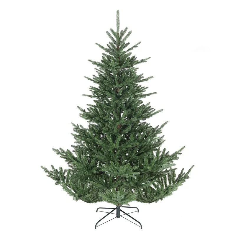Salcar 180/210cmKünstlicher Weihnachtsbaum, Edeltanne, mit 1204/1609 PE-Zweigen und 398/658 PVC-Zweigen