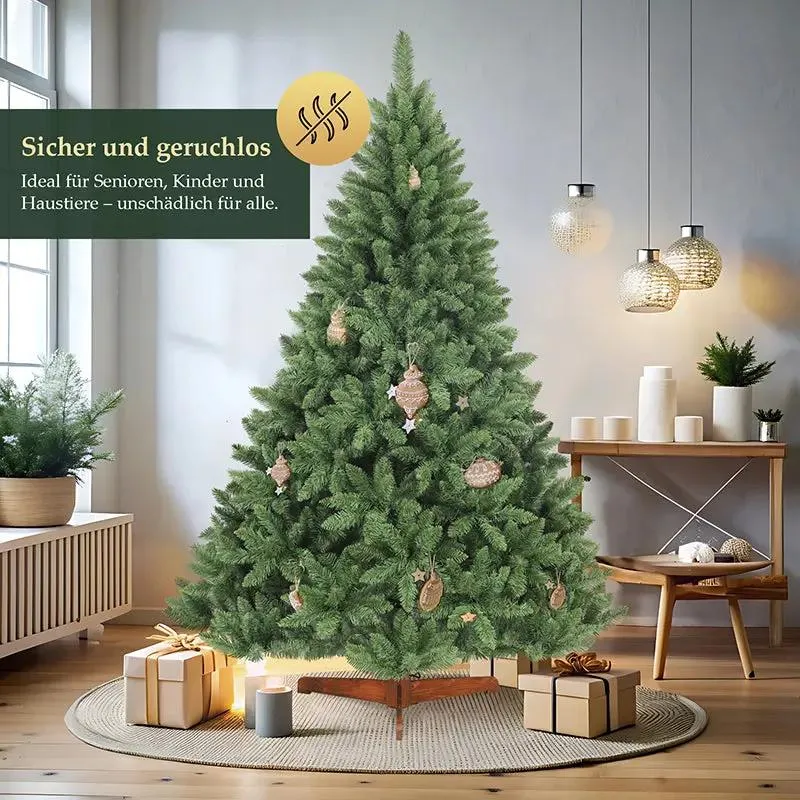 Salcar 120cm/150cm/180cm/210cm Künstlicher Weihnachtsbaum, Korea-Tanne, mit 730/1066 PVC-Nadeln