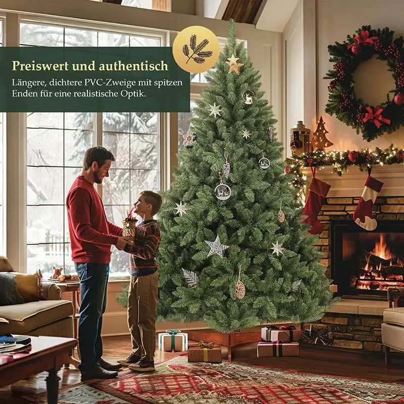 Salcar 120cm/150cm/180cm/210cm Künstlicher Weihnachtsbaum, Korea-Tanne, mit 730/1066 PVC-Nadeln