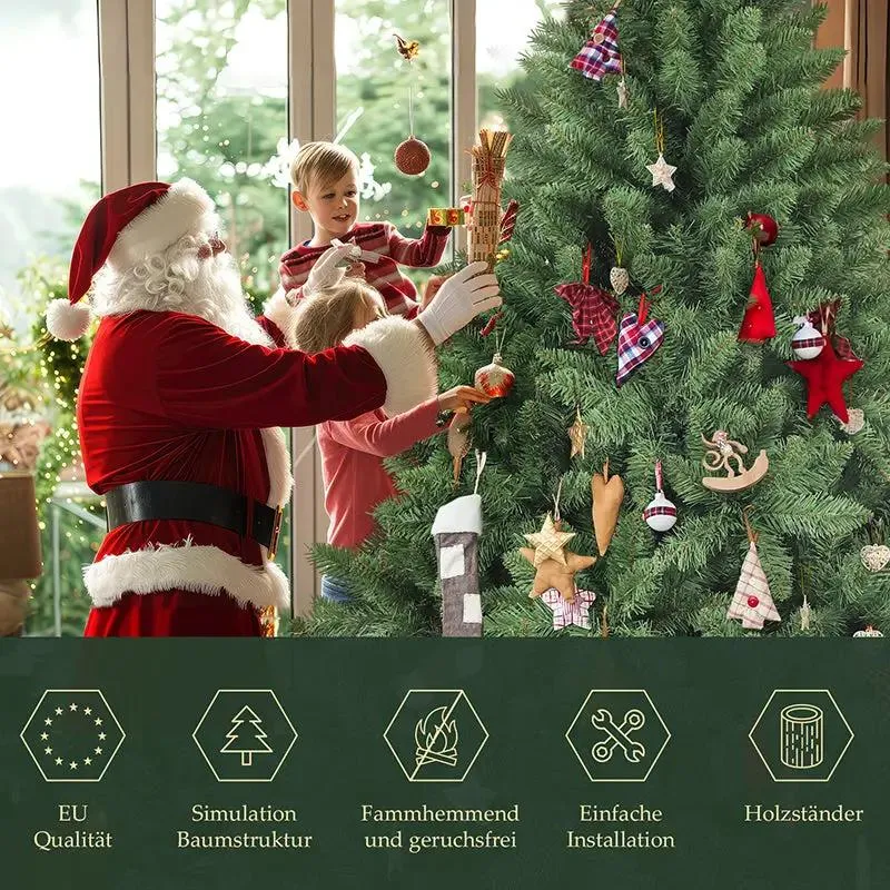 Salcar 120cm/150cm/180cm/210cm Künstlicher Weihnachtsbaum, Korea-Tanne, mit 730/1066 PVC-Nadeln