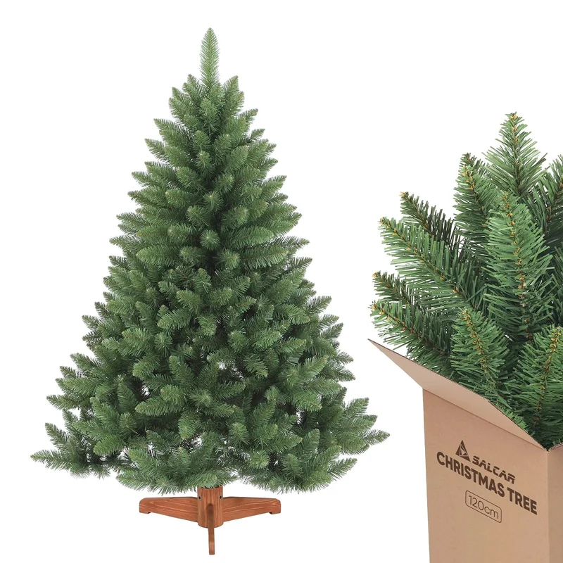 Salcar 120cm/150cm/180cm/210cm Künstlicher Weihnachtsbaum, Korea-Tanne, mit 730/1066 PVC-Nadeln