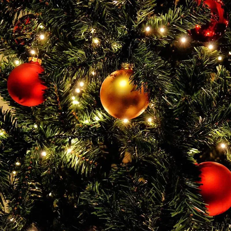 Salcar 0.6 m LED Lichterkette für Weihnachtsbaum, mit 8 Strängen, 48 LEDs
