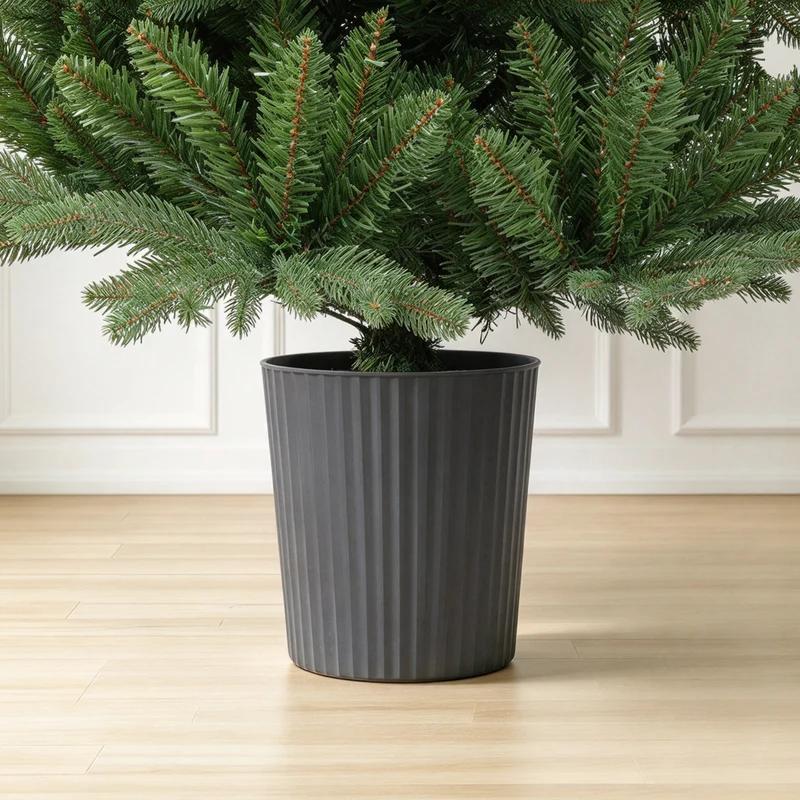 Salcar Künstlicher Weihnachtsbaum Nordmanntanne – PE & PVC, naturgetreuer Christbaum mit Topf oder Metallständer