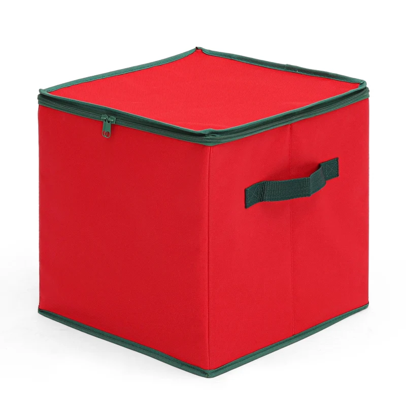 Salcar Aufbewahrungsbox für Weihnachtskugeln – 64 Fächer, stabile Kartontrenner, faltbare Aufbewahrungskiste für Christbaumschmuck & Weihnachtsdeko