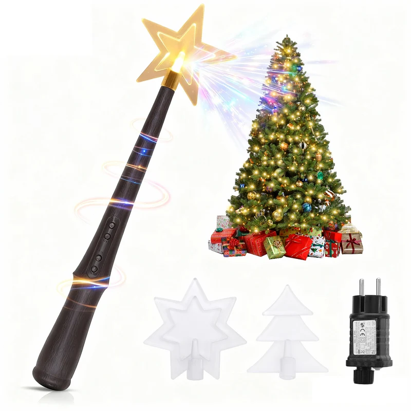 Salcar LED-Lichterkette, 8 Girlanden mit Fernbedienung & Timer, 200 / 280 LEDs Warmweiß, 13 Modi, IP44 Spritzwassergeschützt Perfekte Christbaumbeleuchtung für 9040 cm Tannenbäume