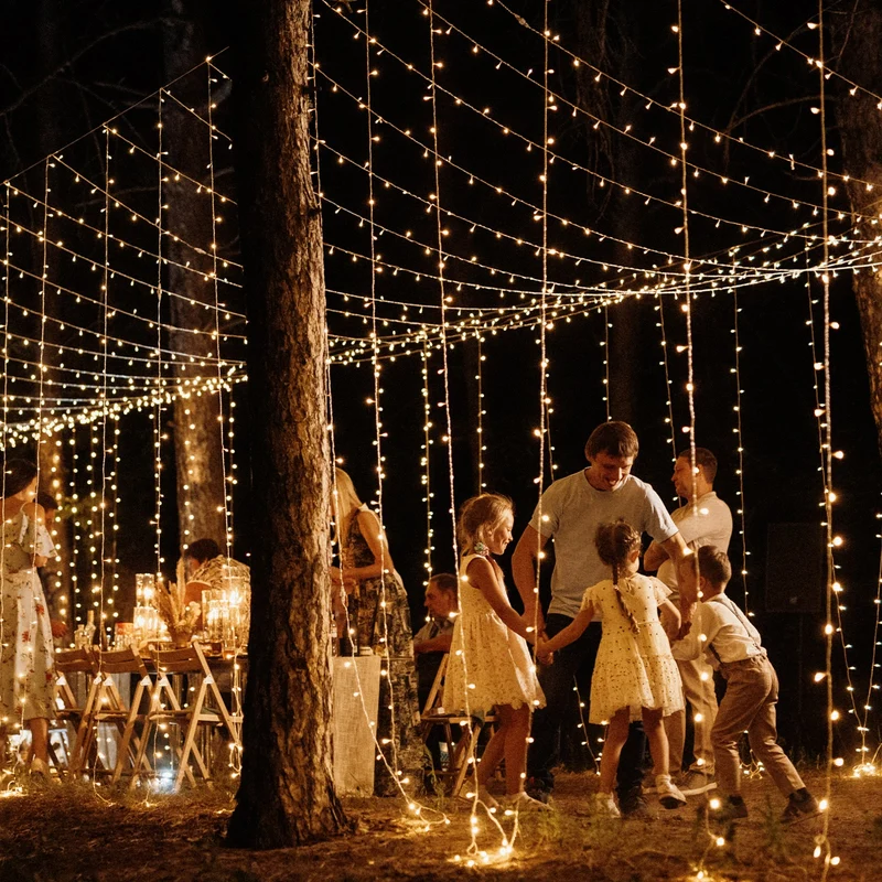 Salcar LED Lichterkette mit 5m/10m/15m/20m Länge – 50–300 LEDs, Fernbedienung, 8 Modi, Timer & IP44 Wasserdicht, für Weihnachtsdeko, Party, Hochzeit, Garten – Warmweiß