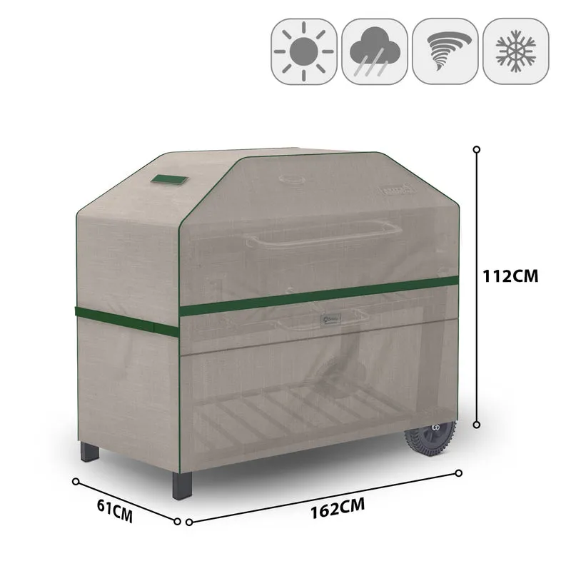 Sekey Grill-Schutzhülle 162×62×112 cm – Wetterfeste Grillabdeckung für Holzkohlegrill & Grillwagen, Wasserabweisend, UV-beständig, Windfest