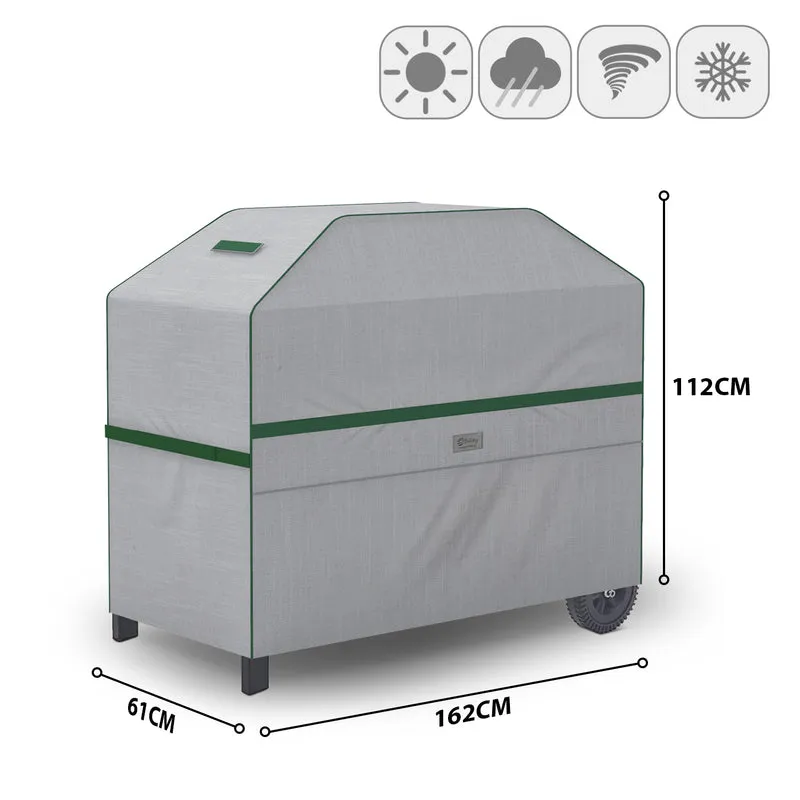 Sekey Grill-Schutzhülle 162×62×112 cm – Wetterfeste Grillabdeckung für Holzkohlegrill & Grillwagen, Wasserabweisend, UV-beständig, Windfest