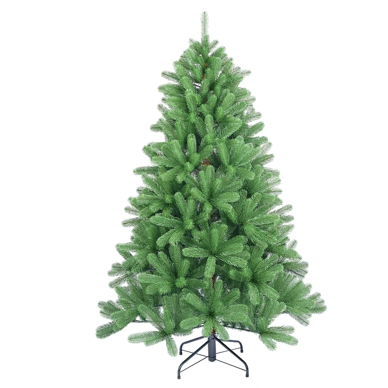 Salcar Künstlicher Weihnachtsbaum aus 100 % PE – Realistische Tannenzweige, dichter Look & stabiler Metallständer – 150 / 180 / 210 cm