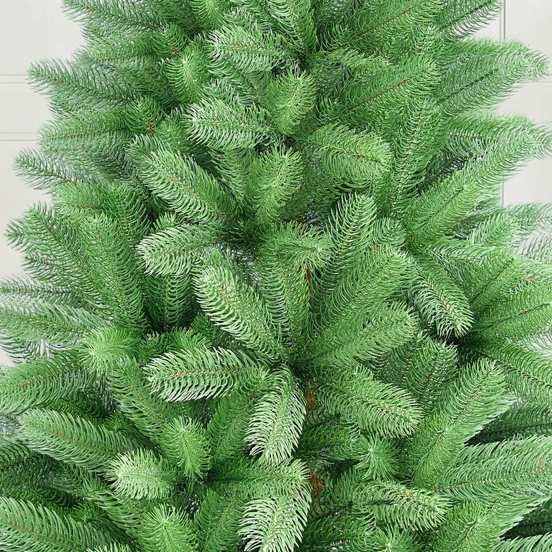 Salcar Künstlicher Weihnachtsbaum aus 100 % PE – Realistische Tannenzweige, dichter Look & stabiler Metallständer – 150 / 180 / 210 cm