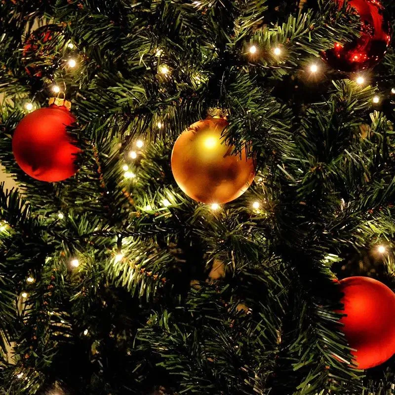 Salcar 1.5 m LED Lichterkette für Weihnachtsbaum, mit 8 Strängen, 200 LEDs