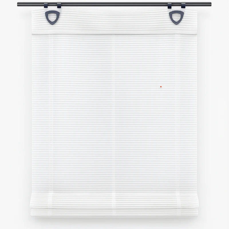Raffrollo Bambusoptik weiß wollweiß inkl. Haken ohne Bohren Rollo 45/60/80/95x130cm