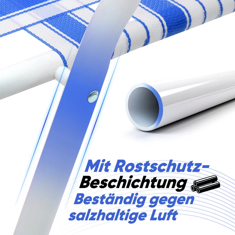 Sekey Faltbarer Campingstuhl mit Teakholz-Armlehnen – Bequemer Strand- & Gartenstuhl, atmungsaktiv & tragbar