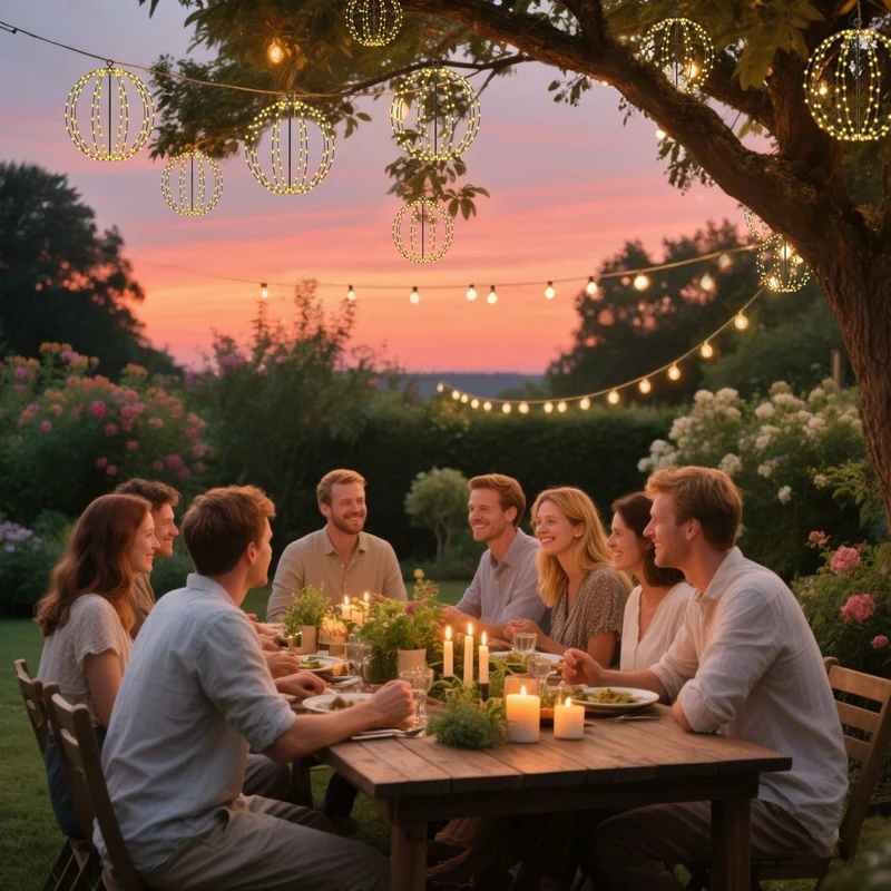 Salcar Solar LED Kugel Lichterkette warmweiß – 30 cm Ø mit 120 LEDs, 8 Modi & Fernbedienung, USB & Solar, IP44 wasserdicht, für Garten & Weihnachten
