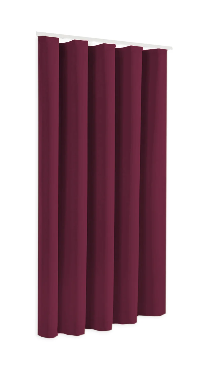 Blackout Thermovorhang "Sopran" Verdunkelungsvorhang weinrot BxH 140x175/245cm