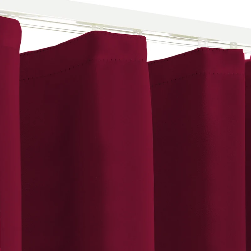 Blackout Thermovorhang "Sopran" Verdunkelungsvorhang weinrot BxH 140x175/245cm