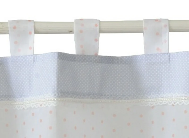 Scheibengardine Schlaufen Panneaux Kleinfenster HxB 48x140 apricot Perlen Bistro