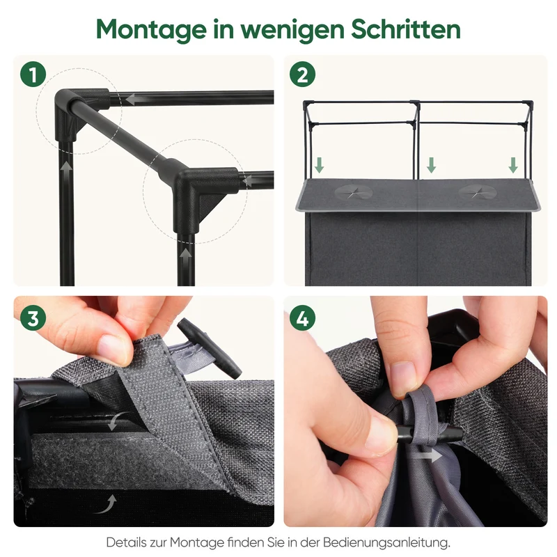 Sekey Pfandflaschen Sammelbehälter 160L mit 2 Innenbeuteln, Großer Flaschenkorb für Leergut & Dosen, Pfandsammler mit Doppel-Einwurföffnung und Schultergurten, Recycling Aufbewahrung für Küche, Keller & Garage