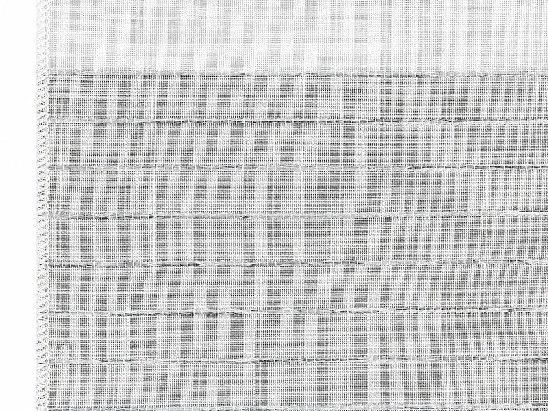 Design Mini Flächenvorhang Set weiß taupe Scheibengardine 4014-09