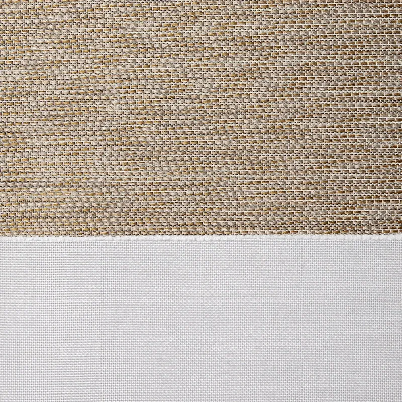 Design Mini Flächenvorhang Set beige weiß Scheibengardine 2280-13