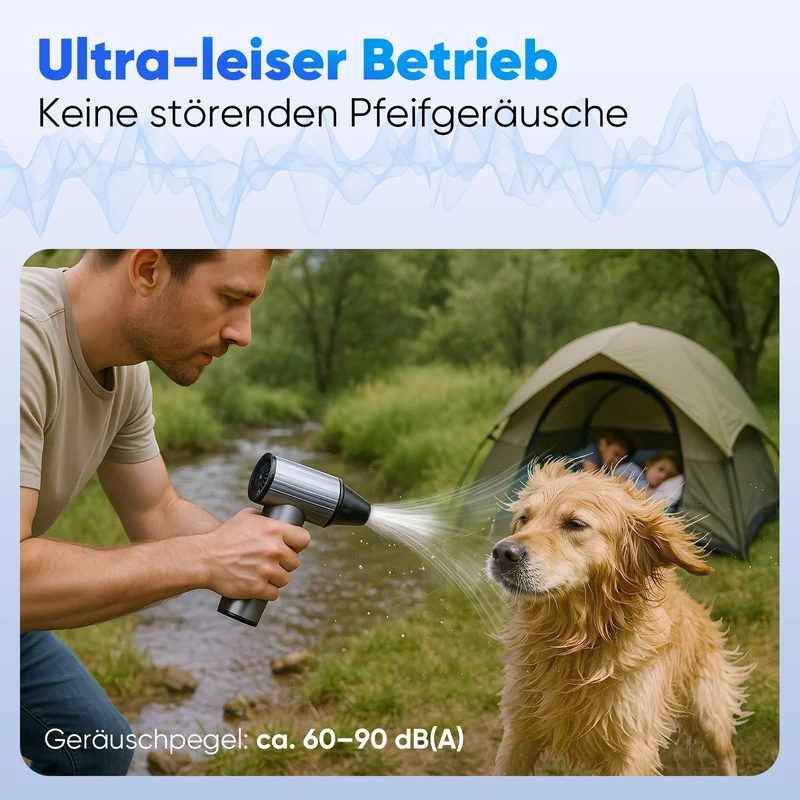 Salcar Elektrisches Staubgebläse X7 – Tragbares 3-Gang Air Duster mit Ultrakurzer Laufzeit für PC, Auto & Outdoor