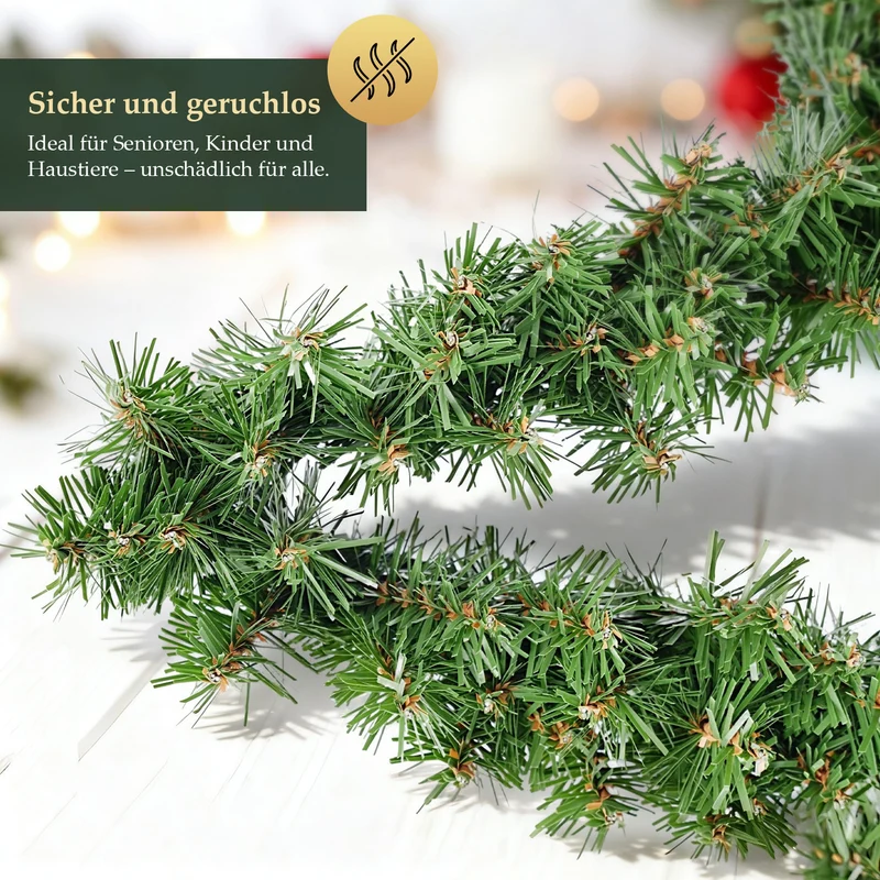 Salcar PVC Weihnachtsstern 40 cm/55 cm – Realistische Weihnachtsdeko mit 200/240 Zweigen für Innen & Außen