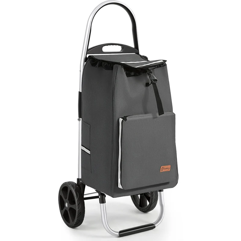 Sekey Einkaufstrolley 3-in-1 klappbar – 50L Einkaufswagen mit Kühlfach, großen Rädern & Sackkarren-Funktion, leichtes Aluminium