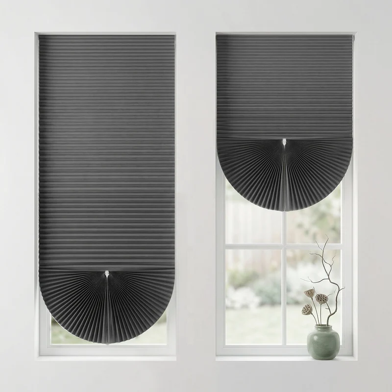 Sekey Klebefix Plissee 2er Set ohne Bohren – Schlichtes Grau, Dachfenster Plissee, höhenverstellbar & kürzbar, Sonnenschutz & UV-Schutz