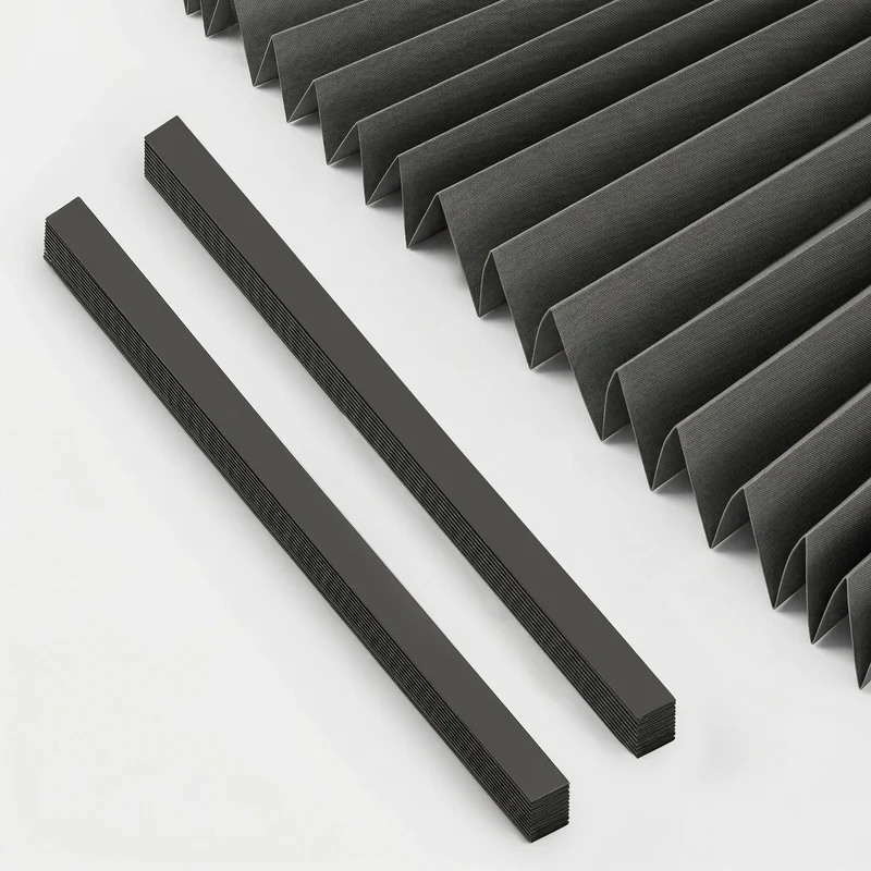 Sekey Klebefix Plissee 2er Set ohne Bohren – Schlichtes Grau, Dachfenster Plissee, höhenverstellbar & kürzbar, Sonnenschutz & UV-Schutz