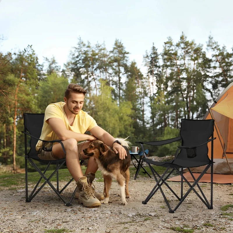 Sunula faltbarer Campingstuhl, ultraleicht, 1,65 kg, mit Getränkehalter, Tragetasche, kompakt klappbar, ideal für Camping, Garten und Ausflüge