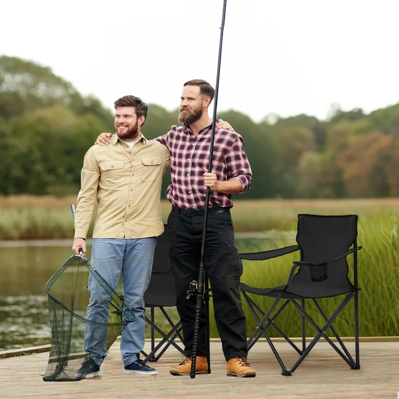 Sunula faltbarer Campingstuhl, ultraleicht, 1,65 kg, mit Getränkehalter, Tragetasche, kompakt klappbar, ideal für Camping, Garten und Ausflüge