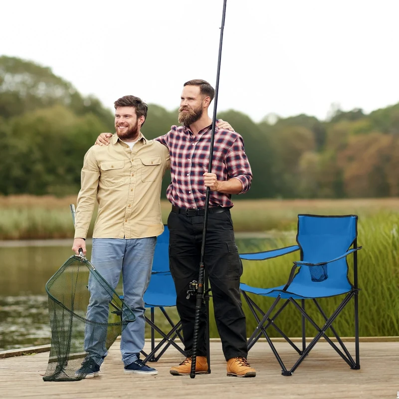 Sunula faltbarer Campingstuhl, ultraleicht, 1,65 kg, mit Getränkehalter, Tragetasche, kompakt klappbar, ideal für Camping, Garten und Ausflüge
