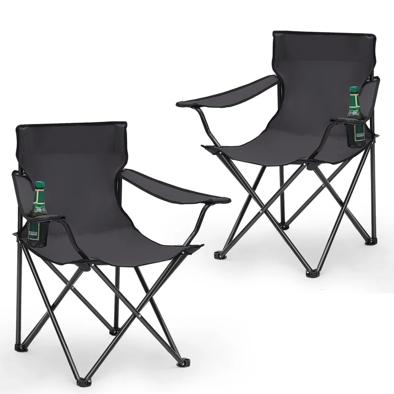 Sunula faltbarer Campingstuhl, ultraleicht, 1,65 kg, mit Getränkehalter, Tragetasche, kompakt klappbar, ideal für Camping, Garten und Ausflüge