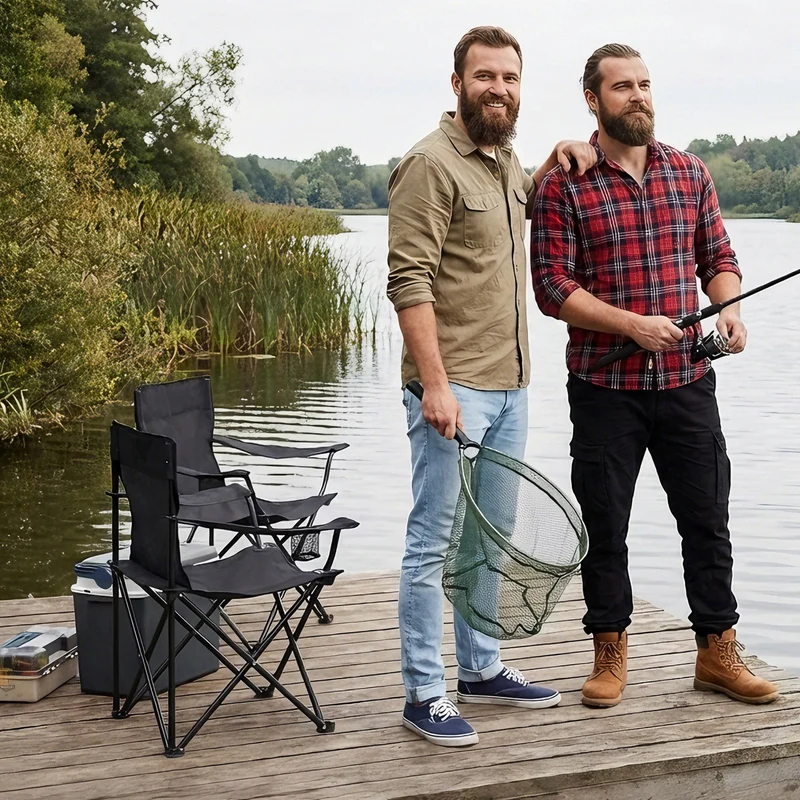 Sunula faltbarer Campingstuhl, ultraleicht, 1,65 kg, mit Getränkehalter, Tragetasche, kompakt klappbar, ideal für Camping, Garten und Ausflüge
