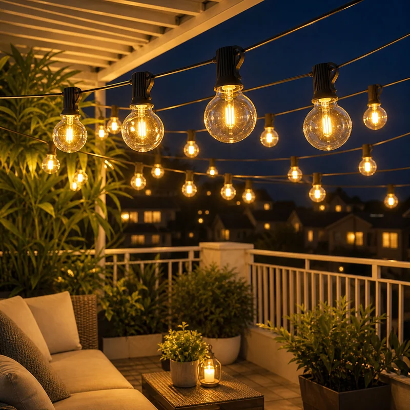 Salcar G40 Solar Lichterkette Außen 23,2 m (30+1 Glühbirnen), LED Solar Gartenbeleuchtung Outdoor, Warmweiß, Solar & USB aufladbar, Fernbedienung, 8 Modi, Dimmbar, Timer, IP44 wetterfest für Garten, Balkon & Terrasse