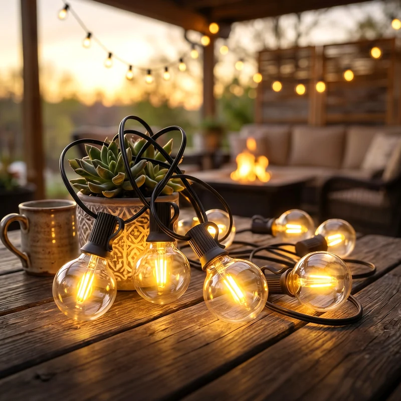Salcar G40 Solar Lichterkette Außen 23,2 m (30+1 Glühbirnen), LED Solar Gartenbeleuchtung Outdoor, Warmweiß, Solar & USB aufladbar, Fernbedienung, 8 Modi, Dimmbar, Timer, IP44 wetterfest für Garten, Balkon & Terrasse