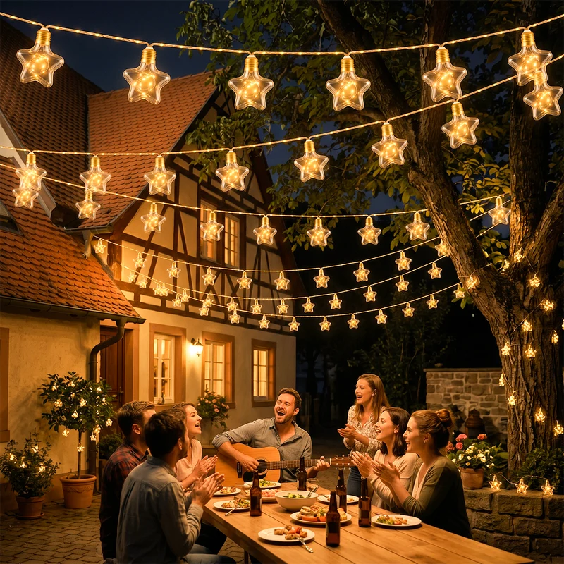 Salcar LED Solar Hanfseil Lichterkette Außen Vintage, 8 m (5 m + 3 m), 10 Glühbirnen mit 149 LEDs, Warmweiß, Solar & USB aufladbar, Fernbedienung, 8 Lichtmodi, Wetterfest für Garten, Balkon & Terrasse