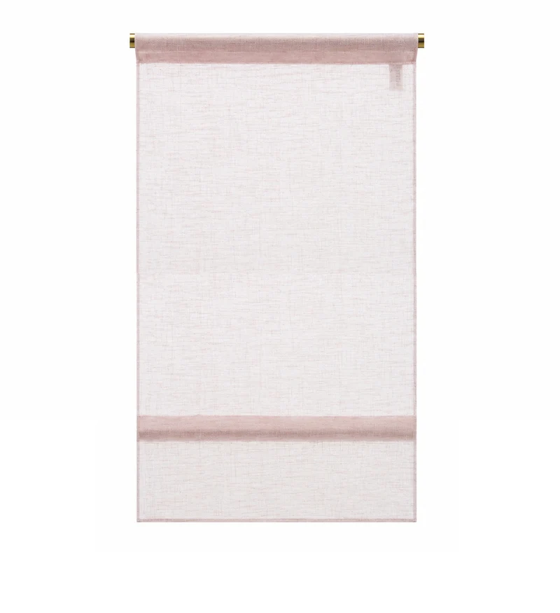 Mini Flächenvorhang Set grau rose rosa Bistrogardine 3tlg./4tlg. Scheibengardine